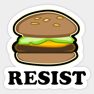 Porkstain Resist Hamburger Sticker